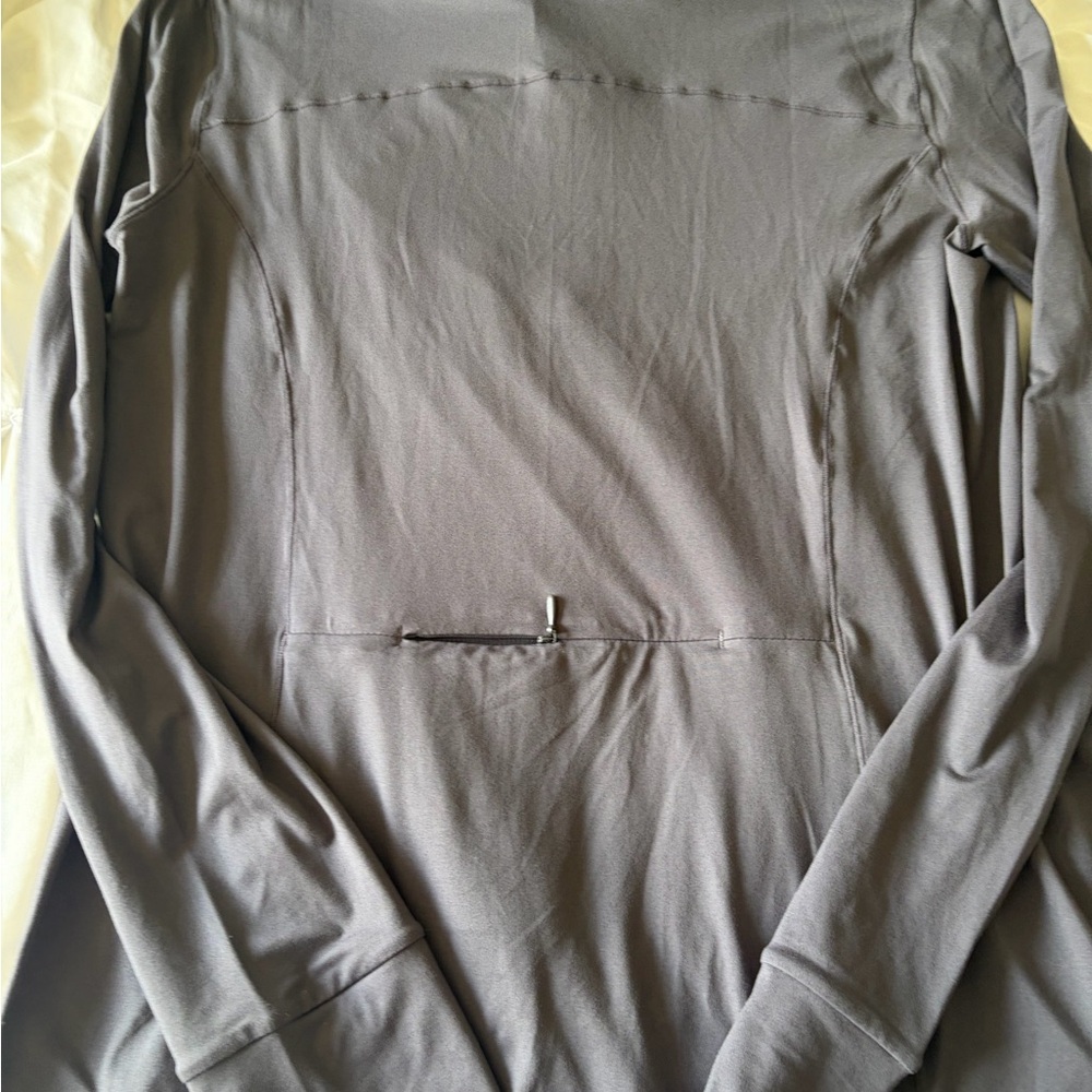 Fabletics Gray Quarter-Zip Pullover medium BNWT! … - image 3